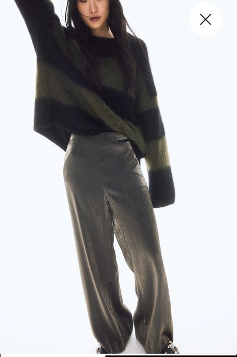 Брюки / штани жіночі широкого крою H&M