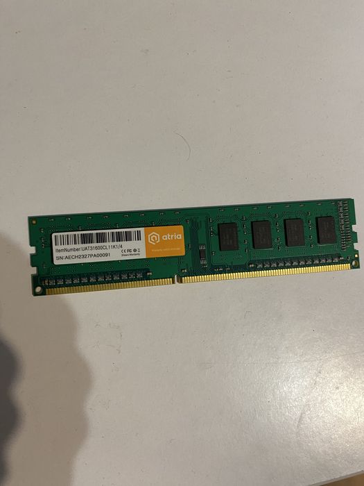 Оперативна памʼять ATRIA DDR3-1600 4096MB PC3-12800