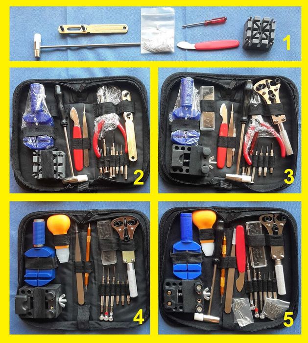 Acessórios para abrir relógios e braceletes com estojo