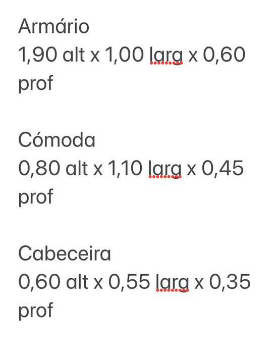 Mobília de quarto em madeira maciça