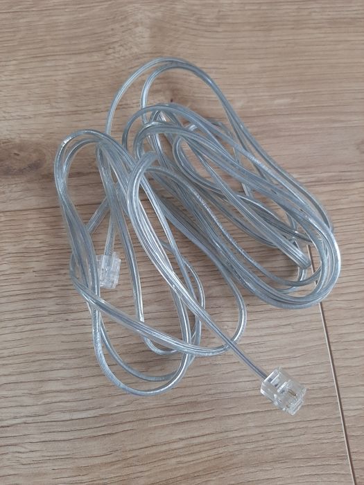 Kabel telefoniczny RJ11 z końcówkami do telefonu modemu ADSL 3 metry