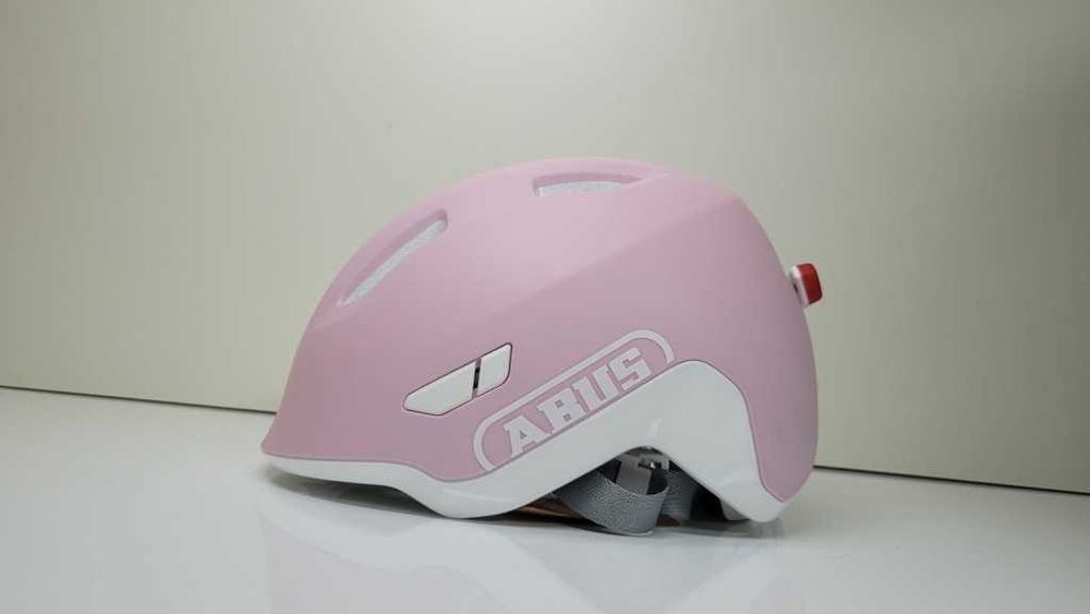 Kask ABUS Smiley 3.0 ACE LED Pure Rose rozm S 45-50cm Minimalne Ryski