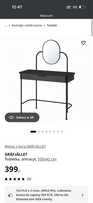 Sprzedam używaną toaletkę