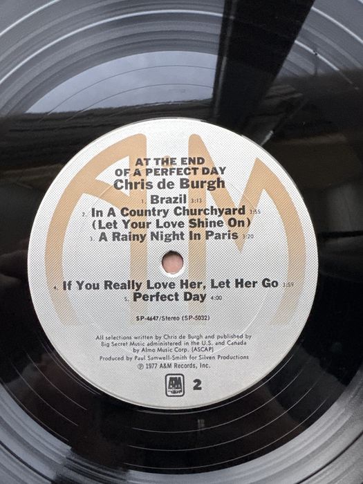 Вініл Chris de Burgh – At the End of a Perfect Day (1977, USA)