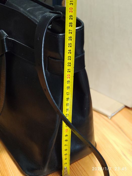 Шкіряна сумка Massimo Dutti