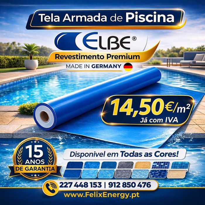 Tela Armada Azel de Piscina Areia 10 Anos de Garantia