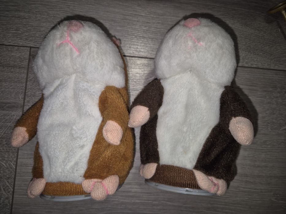 Dwa powtarzające chomiki