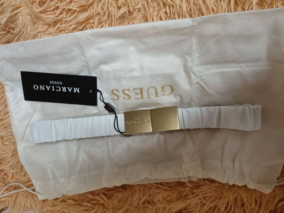 Пояс/ремень резинка белый Guess MARCIANO Оригинал! Новый!