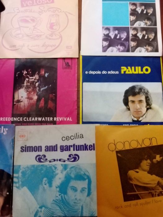 Lote de singles em vinil [Creedence, Simon & Garfunkel, Duran Duran]