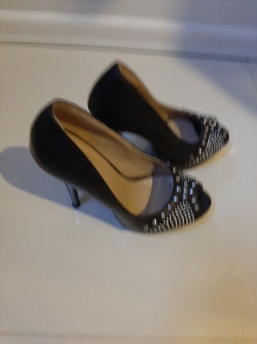 Czarne szpilki z dietami, r.36