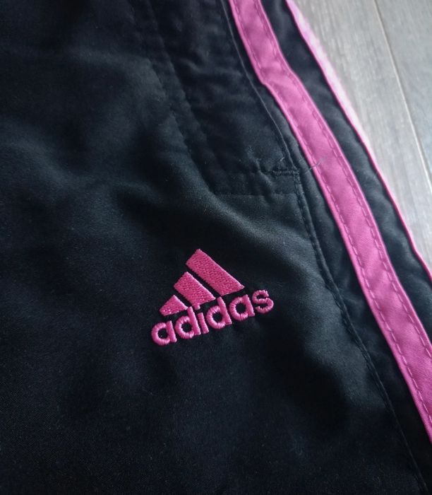 Spodnie dziewczęce dresowe adidas ocieplane