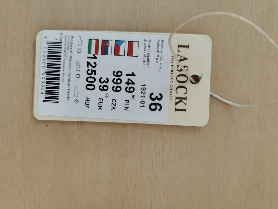 Buty sandały skórzane firmy Lasocki rozmiar 36