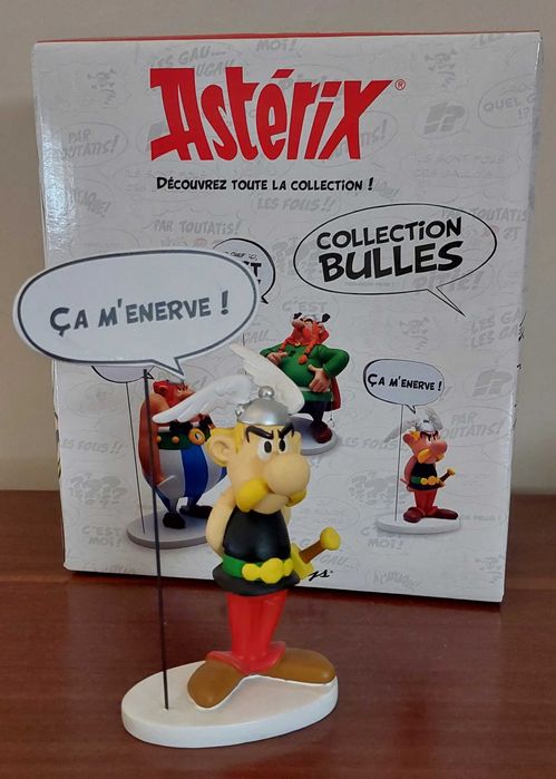 Asterix em resina com legenda