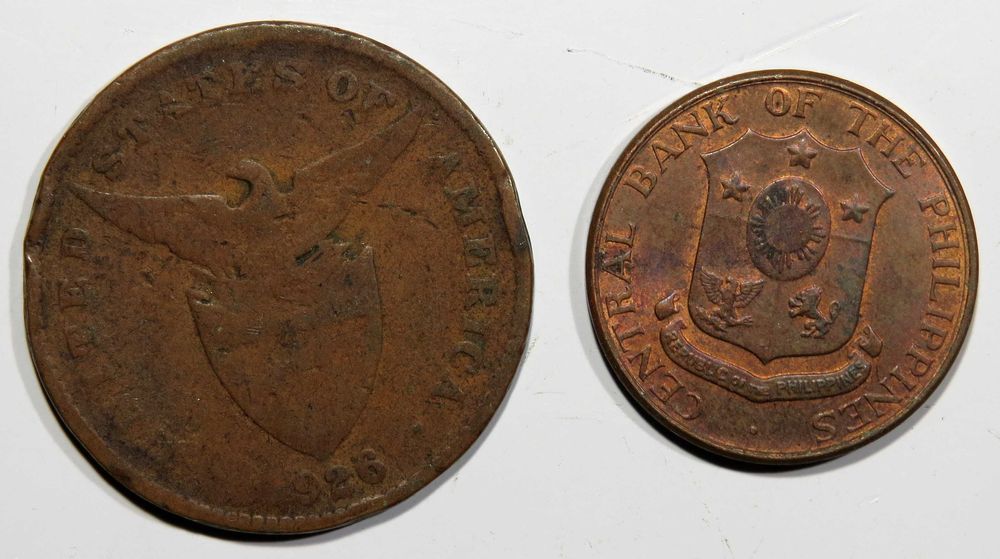 MOEDAS Filipinas - 2 Exemplares - veja as imagens - Só 1€