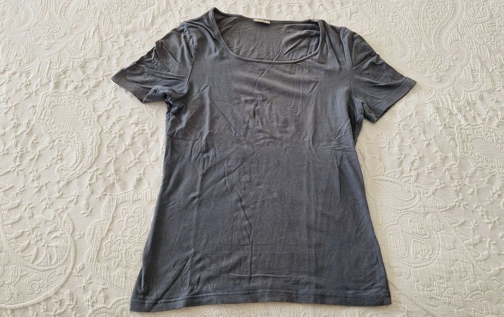 T-shirt Azul com manga curta, marca Noa Noa, tamanho S