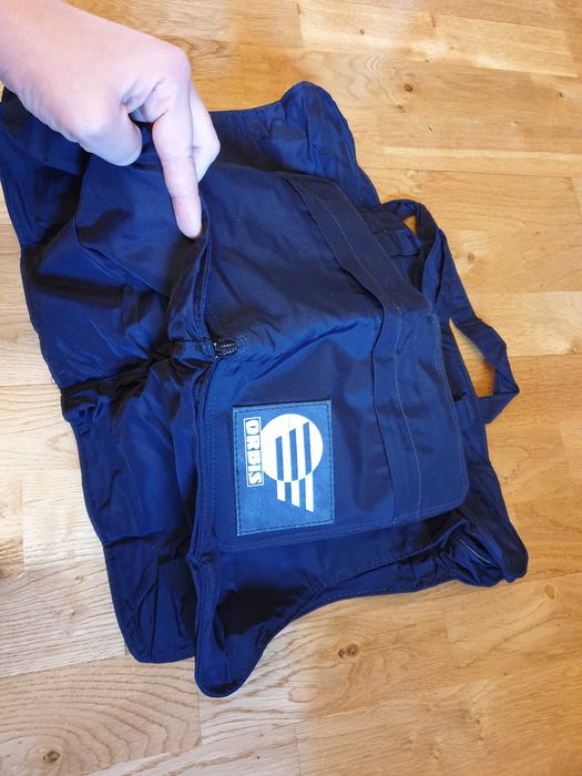 Torba na zamek, Orbis, granatowa, PRL