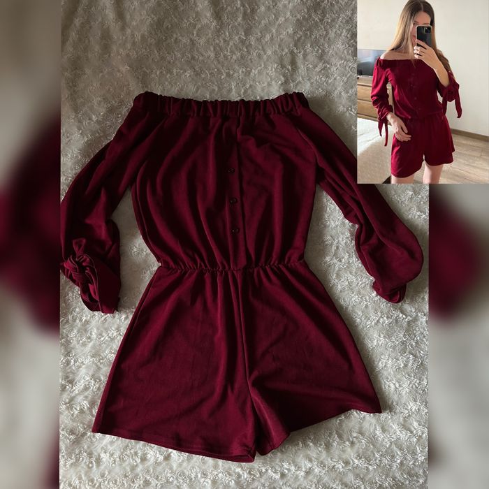 комбінезон бордовий С