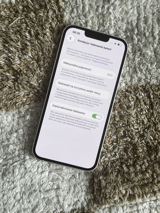 OKAZJA iPhone 13 128GB Biały | Stan BDB | Kondycja 80%