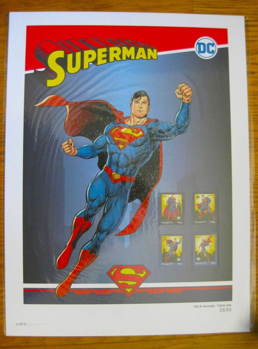 6 Folhas Especiais dos Super Herois DC Numeradas