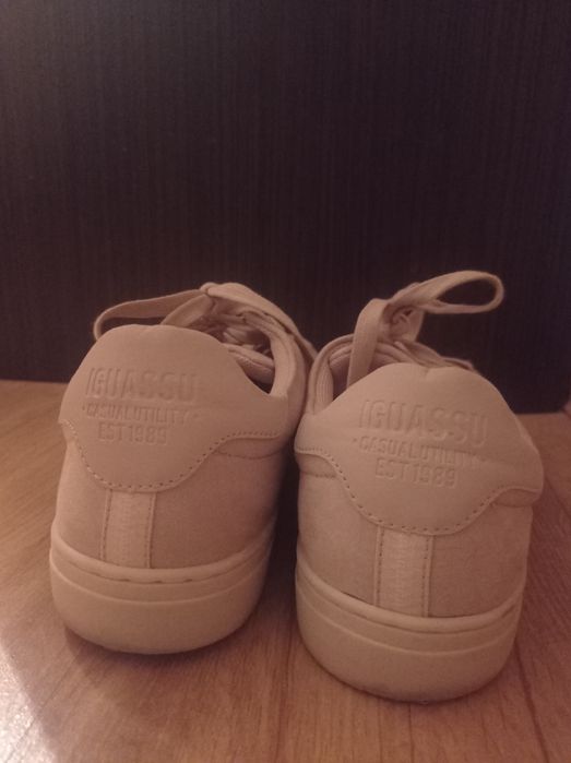 Buty męskie sneakersy beżowe 42
