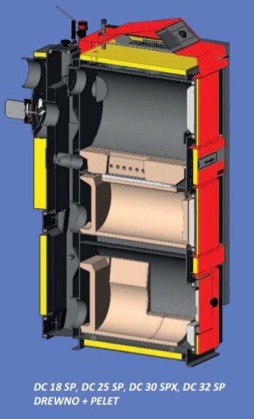 ATMOS DC25SP 27 kW kocioł piec na zgazowanie zgazujący drewno pelet