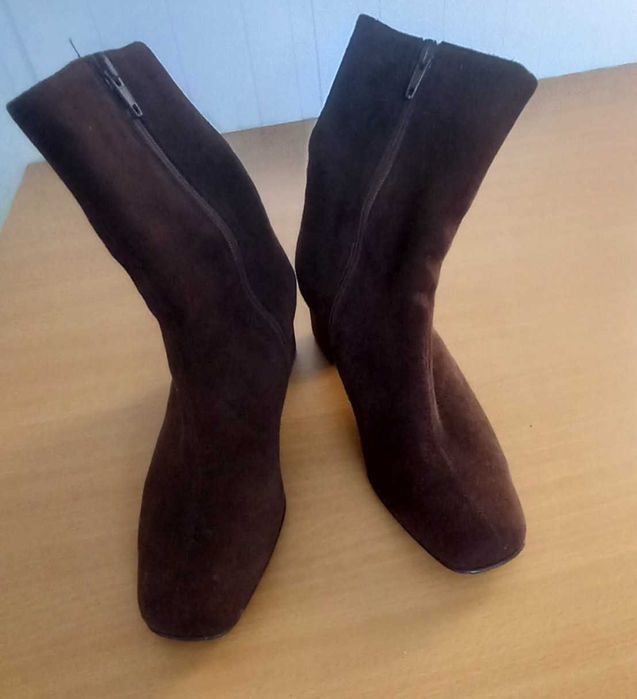 Botim de camurça castanha n.36