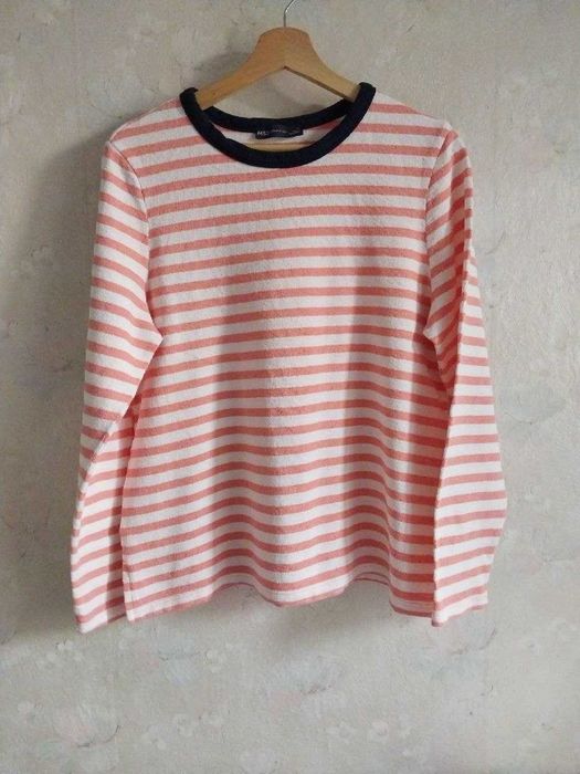 Лонгслів жіночий marks&spencer uk14 l 48р., в смужку, бавовна