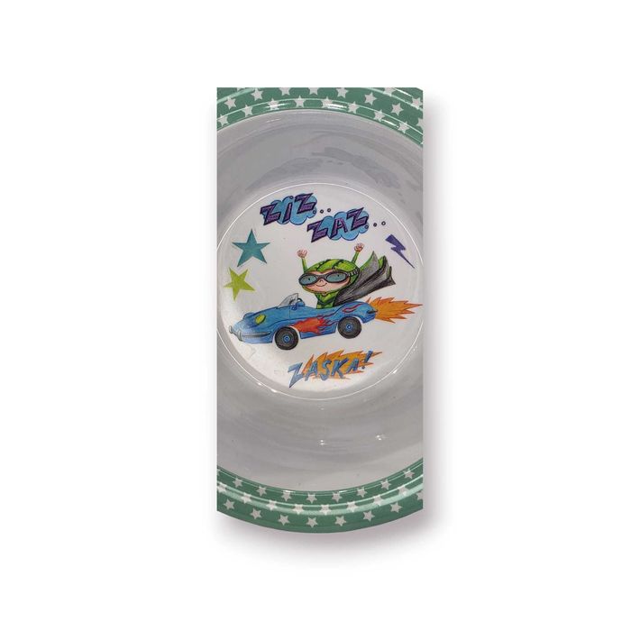 Taça Infantil Zara Home Kids em Melamina – “Ziz… Zaz… Zaska!” –16,5 cm