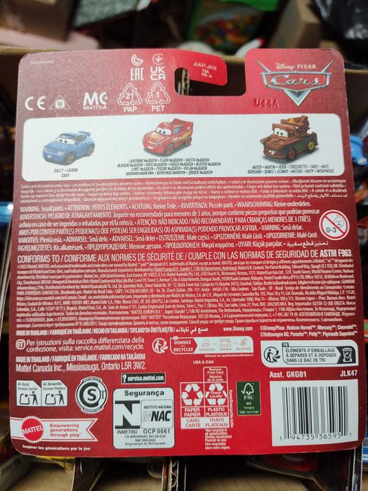 Sally zygzak McQueen Złomek cars auta Disney mattel