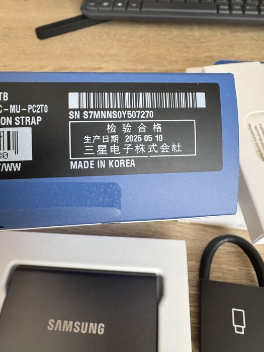 Ssd Samsung T7 2 TB Повна комплектація Швидкий