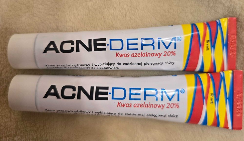 Dwa kremy z kwasem azelainowym 20% Acnederm