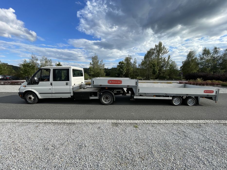 Ford transit mały ciągnik siodłowy kat B+E autolaweta MINI TIR