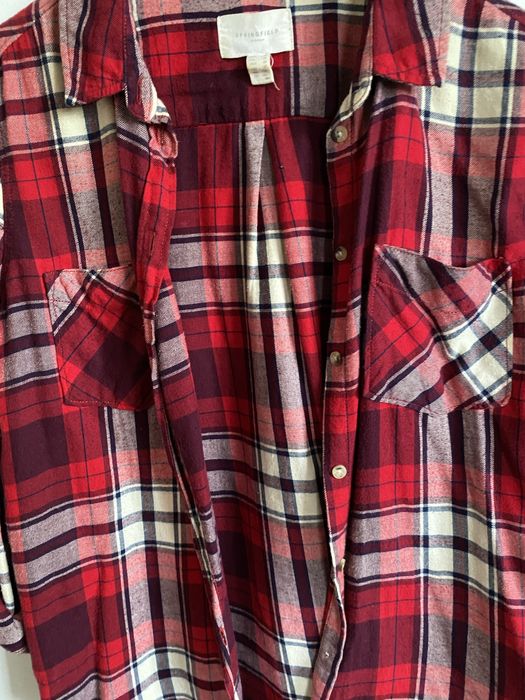 Camisa xadrez tons vermelhos Springfield