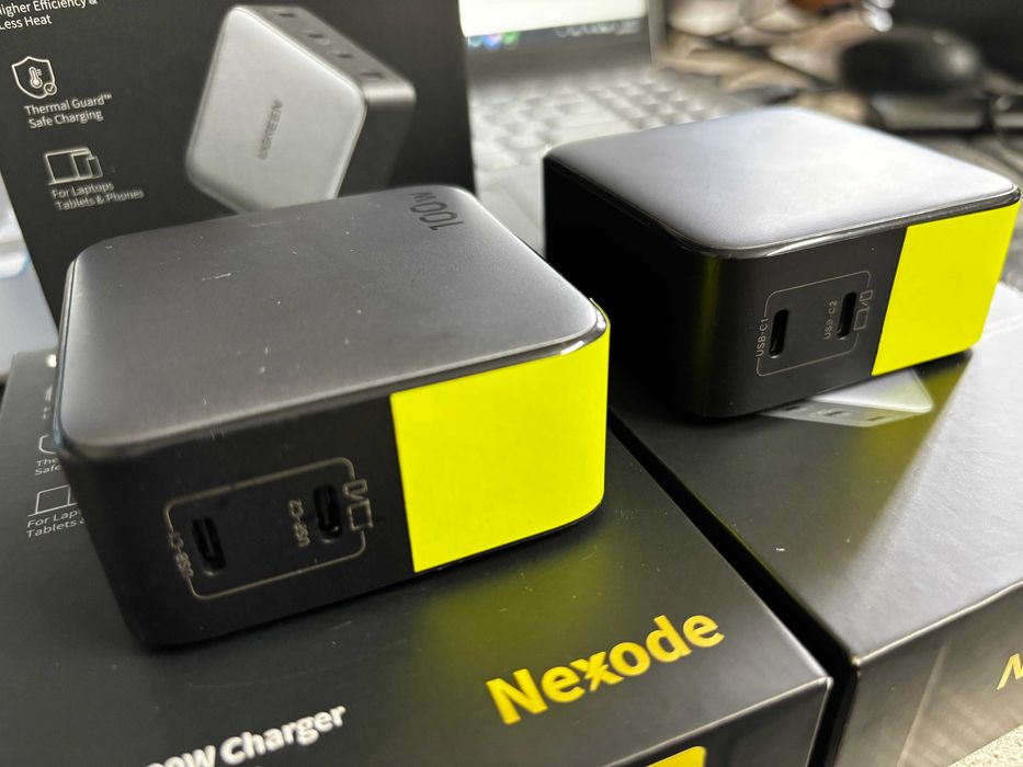 UGREEN Nexode 100W Ładowarka USB-C GaN PD PPS QC MacBook iPhone Galaxy