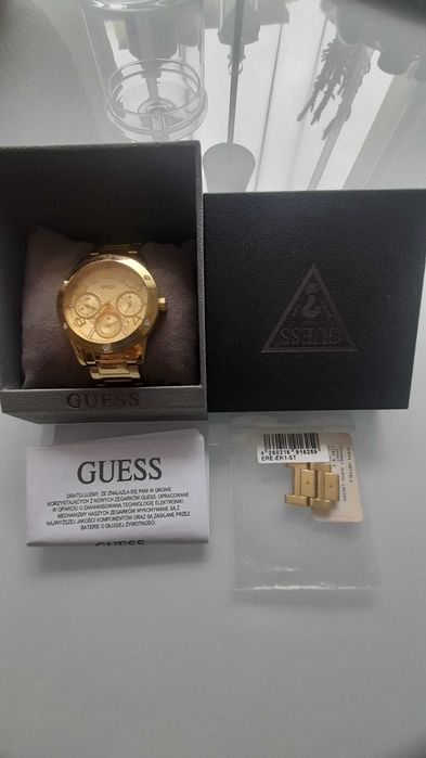 Zegarek Gues złota bransoleta