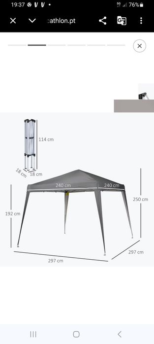 Tenda pup up gazebo