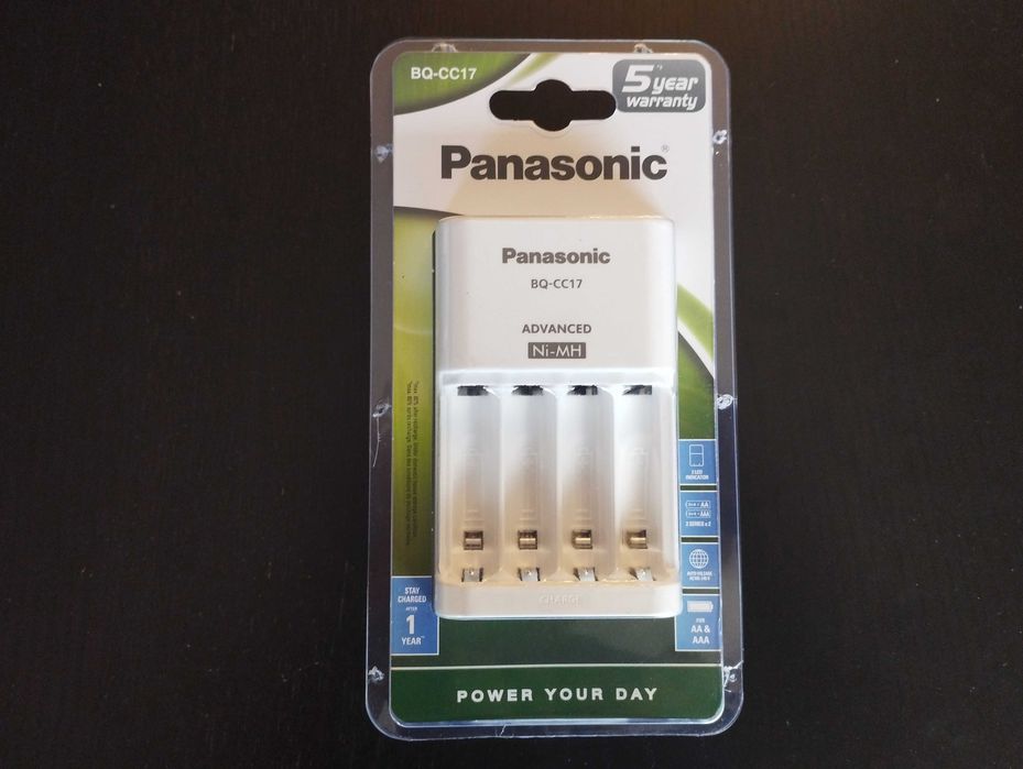 NOVO - Panasonic BQ-CC17 - Carregador de Pilhas - Garantia Ago/2028