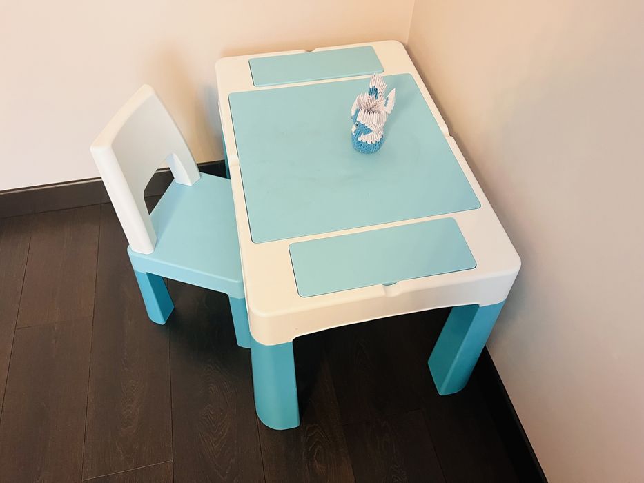 Детский многофункциональный столик 5 в 1 POPPET Колор Блу и стульчик