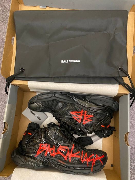 НАЙКРАЩА ЯКІСТЬ‼️ Balenciaga Runner Graffiti Black (Чорні),баленсіага,