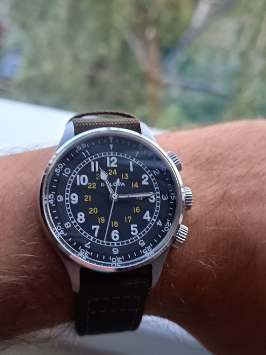 Bulova pilot automatic a15 96a245 jak nowy