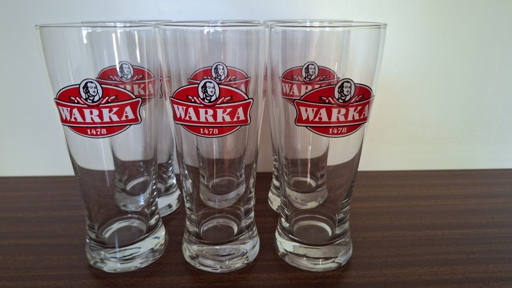 Kufle WARKA szklanki do piwa komplet 6 szt. Przemyśl