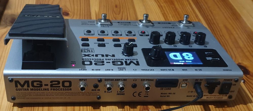 Multiefekt gitarowy NUX MG-20  60 efektów  100% sprawny