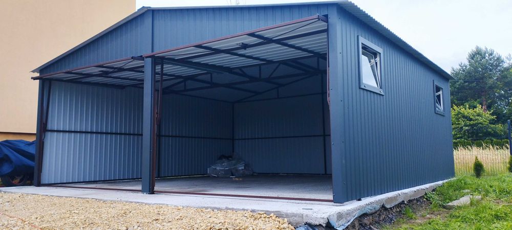 garaż blaszany 6x6 garaż blaszak 5x7 garaże blaszane 5x7 profil