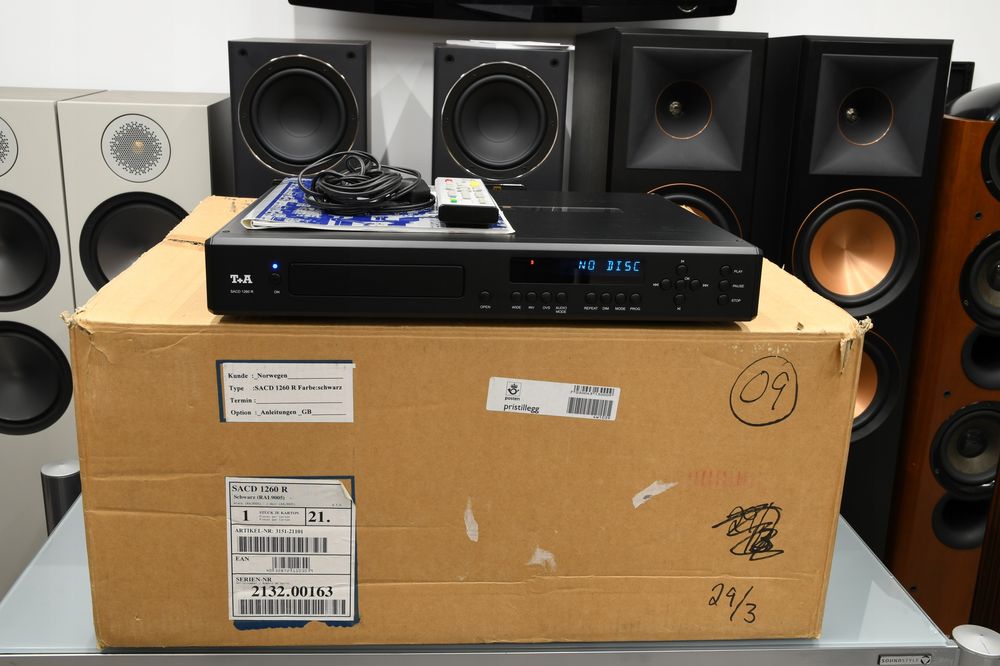 odtwarzacz audio CD SACD T+A SACD 1260 R referencyjny odtwarzacz CD