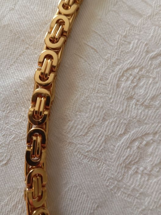 Colar aço inox dourado