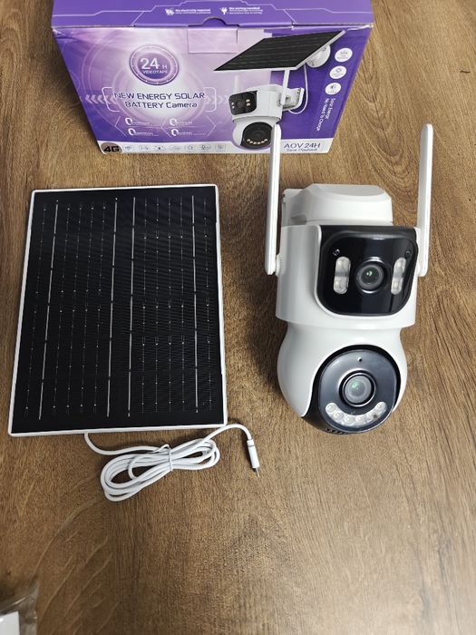 Kamera Solarna na Kartę SIM 4G iCSee Obrotowa IP66 8MP