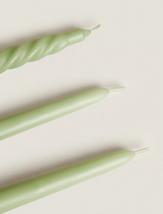 (PACK DE 3) Velas De Candelabro CARDAMOM&CLOVE, WOODS Zara Home NOVO
