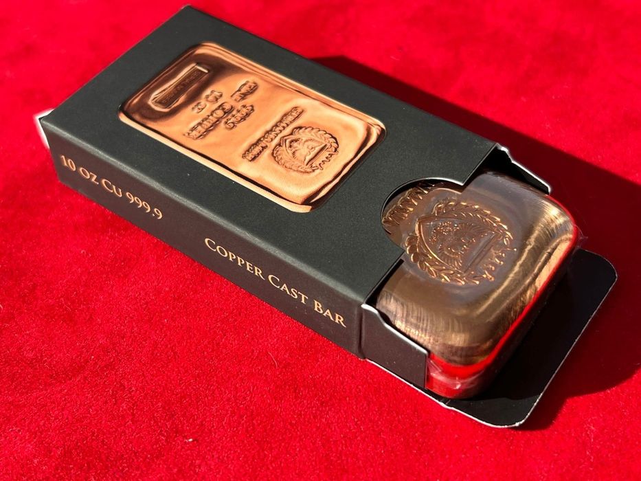 Мідна монета 10 унцій! GERMANIA MINT. Голограма. Проба 999,9 (312грам)