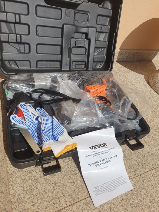 Martelo Demolidor VEVOR (NOVO/SELADO) + Kit Acessórios
