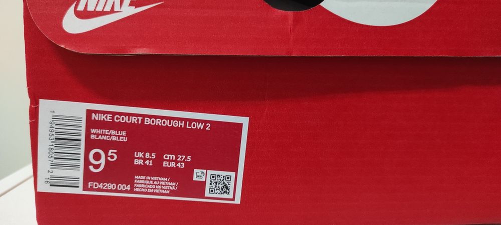 Vendo Tênis Nike Court Borough Low 2 , número 43